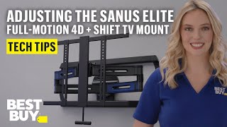 Exploring the Sanus Elite Large FullMotion 4D  SHIFT TV Mount  Tech Tips from Best Buy [upl. by Myriam868]