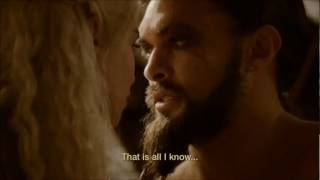 game of thrones season 2 episode10  khal drogo and Daenerys reunited [upl. by Aalst]