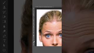 Forehead line remove in photoshop  photoshoptutorial shorts [upl. by Svensen642]