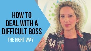 How To Deal With A Difficult Boss  Tips for Handling a Challenging Boss [upl. by Sloane67]