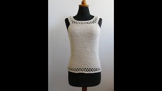 Crochet Top Down Topeasy [upl. by Ludba]