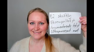 Video 1113 Argumenterende tekst B2 nivå om ultraprosessert mat  Karense kommenterer [upl. by Ortensia]