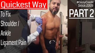 Ligament pain recovery with Chiropractor Dr Alex Hernandez using strange technique Part 2 [upl. by Sheehan]