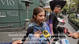 Daniela Parra Alexa si destruyo a mi familia Es contundente sobre Documental de Felipe Nájera [upl. by Wassyngton246]