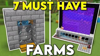 Minecraft Bedrock Universal TREE FARM Simple amp Fast Tutorial MCPE Xbox PC PS4 [upl. by Lrat789]