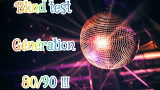 Blind test 50 titres année 8090 🎉🪩🪩 [upl. by Yahsed10]