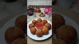 Cheese Corn Ballsshort shortsfeedcheeseballstrendingvirlshortrecipe saniyaskozykitchen1109 [upl. by Fabrice]