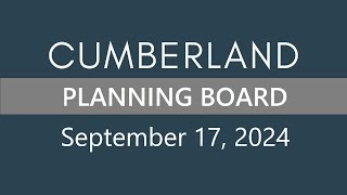 Planning Board Meeting  September 17 2024 [upl. by Aire]