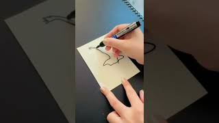 Simple line stunning art  drawing satisfying shorts viralshorts [upl. by Eugaet]