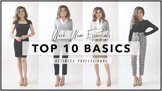 10 WORKWEAR ESSENTIALS Every Woman Needs to Own  How to Start Your First Work Wardrobe  Miss Louie [upl. by Secunda]