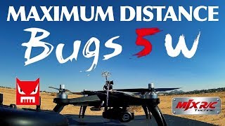 MAXIMUM DISTANCE MJX Bugs 5W B5W GPS WiFi FPV RC Drone [upl. by Belda]