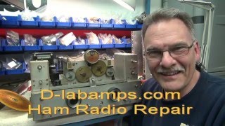 How to Repair National tube Shortwave Receiver radio dial slip by Dlab [upl. by Phylys]