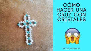 Cómo hacer una cruz con cristales [upl. by Enitsua]