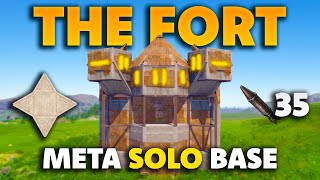 The Fort  The Ultimate Meta Solo Rust Base Design  Insane Shooting Floor amp Bunkers  2024 [upl. by Htebazila]