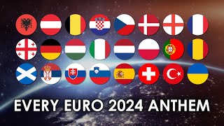 Every EURO 2024 National Anthem  Instrumental with Lyrics [upl. by Threlkeld]