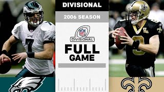 Saints First Playoff Win After Hurricane Katrina  Eagles vs Saints Full Game  NFL 2006 Season [upl. by Ailalue352]