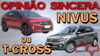 Comparativo entre VW Nivus e TCross  quais as diferenças entre os SUV da VW Qual é o melhor [upl. by Ngo]