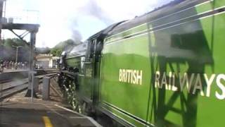 60163 Tornado ERUPTS out of Bristol Temple Meads 5709 [upl. by Aicercal]