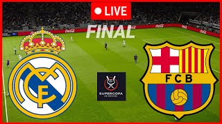 🔴LIVE Real Madrid vs Barcelona  Final Supercopa 2024 Full Match Today Highlight amp Goals [upl. by Ahsekyt]