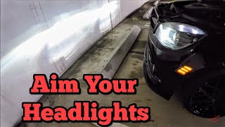 How to Align Aim Your Mercedes Benz Headlights [upl. by Lev]