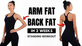 LOSE ARM FAT  BACK FAT in 2 weeks  Bra Bulge Armpit Fat [upl. by Latouche]