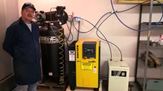 Our new Kaeser 5hp Rotary Screw Air Compressor [upl. by Einhpets319]