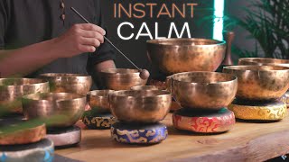 DEEP SLEEP HEALING  1 Hour Tibetan Singing Bowls  Sound Bath to Calm the Mind and Relax Body [upl. by Jo-Anne862]