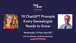 10 ChatGPT Prompts Every Genealogist Needs to Know  Findmypast [upl. by Nielson]