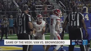 UNDER THE LIGHTS Van vs Brownsboro [upl. by Griseldis134]