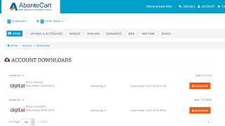 Sell digital products with AbanteCart [upl. by Hnib]