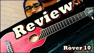 Washburn Rover R10 steel strings Travel Guitar  Review Unboxing [upl. by Willmert]