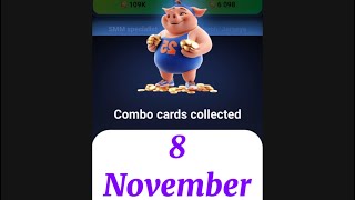 Piggy bank daily combo 8 November  piggy bank combo today  piggy airdrop [upl. by Ainoz]