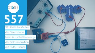 Zeitliche Verlauf der Stromstärke beim Ausschalten infolge der Selbstinduktion mit SMARTsense  SE [upl. by Inait]