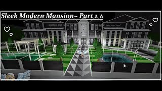 Sleek Modern Mansion pt1 BLOXBRUG [upl. by Gentilis165]