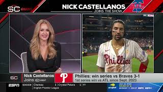 nick castellanos postgame sportscenter interview with nicole briscoe 912024 [upl. by Maurise]