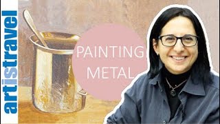 Painting metallic objects with Elena Romanzin [upl. by Elwee840]