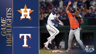 Astros vs Rangers ALCS Game 3 Highlights 101823  MLB Highlights [upl. by Isak377]