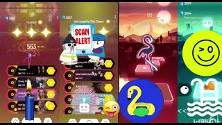 Flamingo 🦩 Scam alert 🔔 smile 😃 Tiles hop [upl. by Airekat]