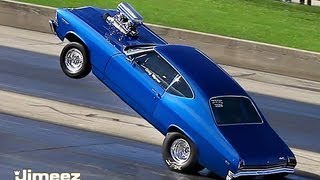 GREG WARNERS BAD BLOWN 565CI 69 CHEVELLE INSANE 200FT WHEELSTAND [upl. by Aicel]