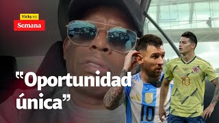 quotEs difícil que Argentina pierda una final Partido dificilísimoquot Tino Asprilla  SEMANA [upl. by Remmos673]