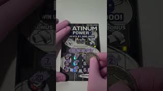 NY Lotto Lottery Platinum Power Scratch Off Ticket 🔥 [upl. by Eanel]