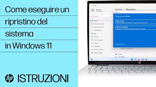 Come eseguire un ripristino del sistema in Windows 11  Computer HP  HP Support [upl. by Vanhomrigh]