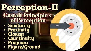 lIPerception  Gestalt Principles of Perception  Part2  Psychology Lectures  in UrduHindi [upl. by Doloritas]