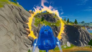 Jump a Motorboat through different Flaming Rings Guide  Fortnite Dockyard Deal Challenges [upl. by Wagshul223]