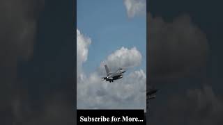 F16 unusual sound on takeoff shorts trending [upl. by Aneladgam]