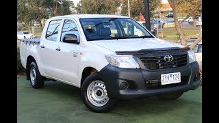 B6901  2013 Toyota Hilux Workmate Auto MY12 Double Cab Walkaround Video [upl. by Warder352]