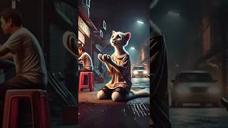 Dad Cats children died from unhealthy food 🙀catsoftiktok cat cute facts ai youtubeshorts [upl. by Oiluj]