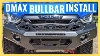 How to Install BULLBAR on ISUZU DMAX  Hoopless Bar  2021 Isuzu DMax Build Series 28 [upl. by Phillada]