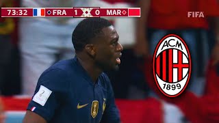 Youssouf Fofana vs Morocco  WELCOME TO MILAN  Is He Good🎯🔴⚫ [upl. by Ado520]