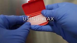 How to put wax on brackets [upl. by Noslen448]